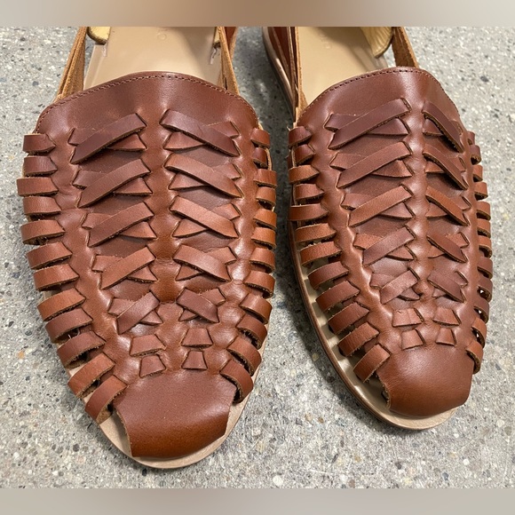 Like New Nisolo Huarache Handcrafted Leather Men's Sandals Size 10 made in Peru - Picture 7 of 16
